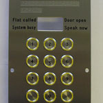 ACORN Stairlifts Door Entry Panels CNC Engraved by Alexander Pollock