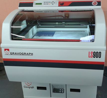 Our state of the art Gravograph laser engraving machine Our state of the art Gravograph laser engraving machine